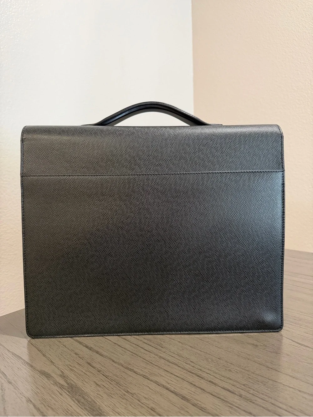 Louis Vuitton Vintage Black Taiga Leather Briefcase